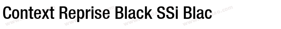 Context Reprise Black SSi Black Italic字体转换